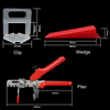 3mm Tile Clips tile leveling system Spacers
