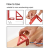 45/90 Degree Multi-Angle Measuring Ruler 